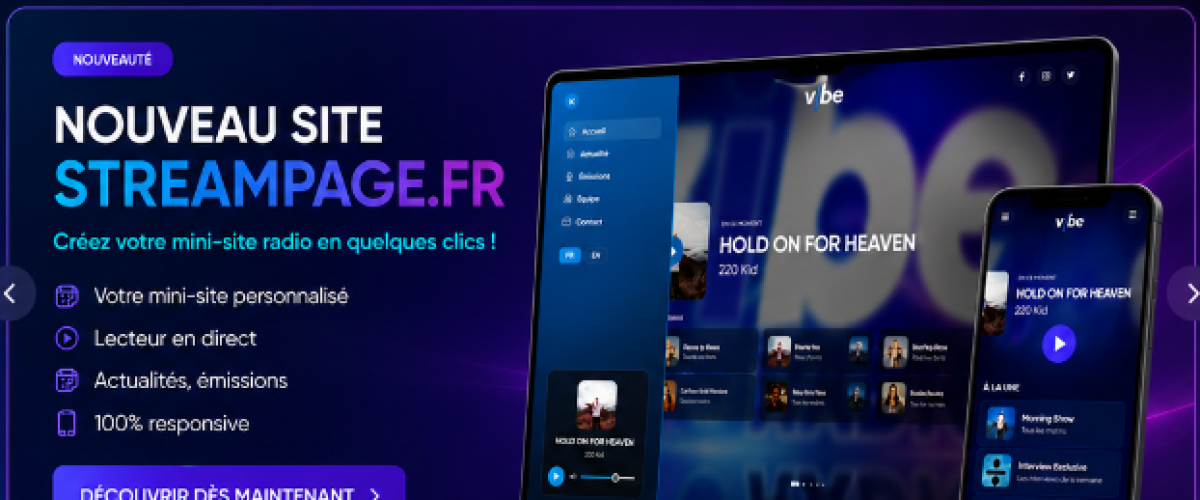 StreamPage est disponible !